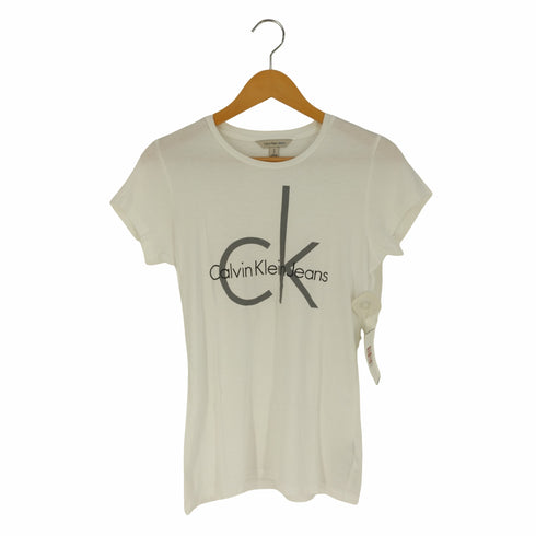 カルバンクラインジーンズ Calvin Klein Jeans ロゴプリント クルーネックTシャツ レディース import:S