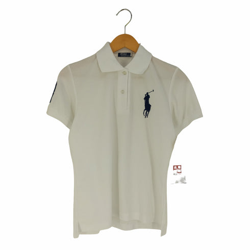 ポロバイラルフローレン Polo by RALPH LAUREN ビッグポニー刺繍 アームナンバリング 3 ポロシャツ レディース import:XL