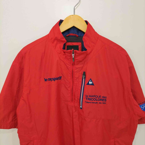 ルコックスポルティフ lecoqsportif ハーフジップナイロントップス メンズ LL