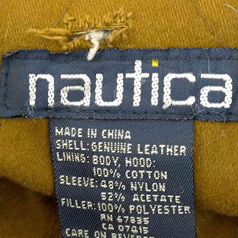 ノーティカ NAUTICA 80-90s レザーカバーオール メンズ 44