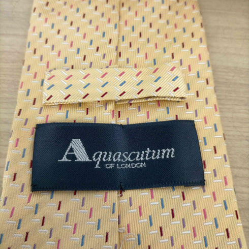 アクアスキュータム AQUASCUTUM 総柄ネクタイ メンズ