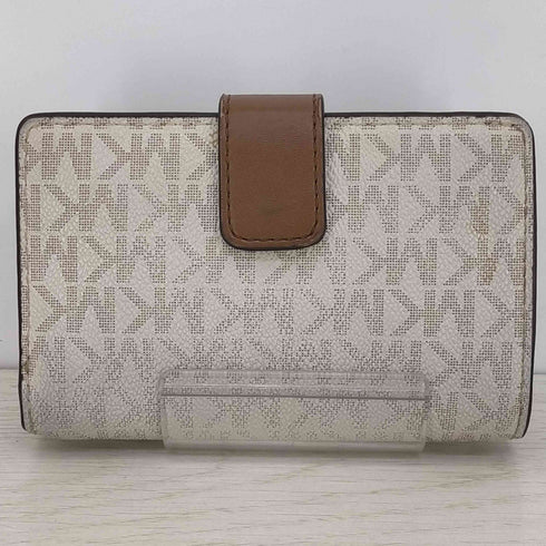 マイケルコース Michael Kors MKシグネチャー JET SET TRAVEL ビルフォールド ジップ コンパクトウォレット レディース