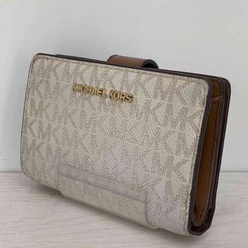 マイケルコース Michael Kors MKシグネチャー JET SET TRAVEL ビルフォールド ジップ コンパクトウォレット レディース