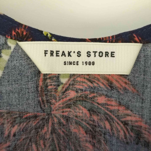 フリークスストア FREAKS STORE 総柄 レーヨンノースリーブワンピース レディース FREE