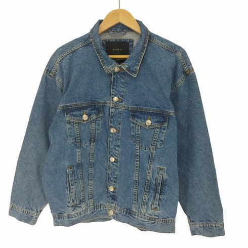 ザラ ZARA 4ポケット デニム ジャケット トラッカー メンズ import:M