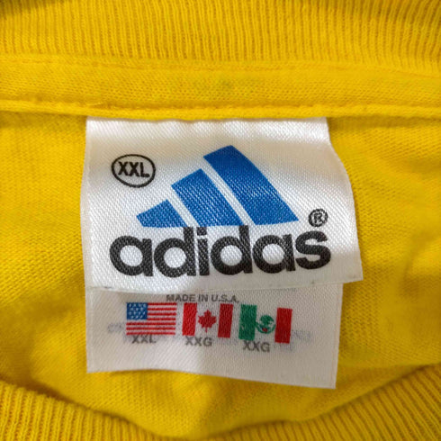 アディダス adidas USA製 パフォーマンスロゴ クルーネック S/S Tシャツ メンズ import:XL