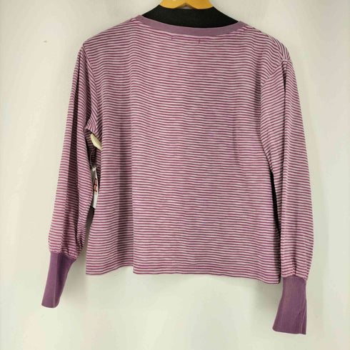 カスタネ Kastane クロップド ボーダー L/S カットソー レディース FREE