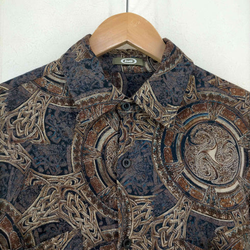 クティール kutir 総柄 レーヨン S/S シャツ メンズ FREE