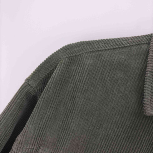 ザラ ZARA Corduroy overshirt コーデュロイ オーバー シャツ ジャケット レディース import:L