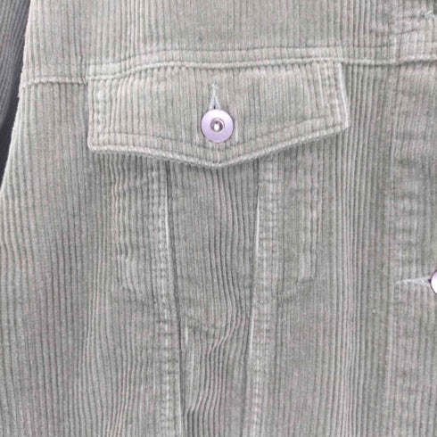 ザラ ZARA Corduroy overshirt コーデュロイ オーバー シャツ ジャケット レディース import:L