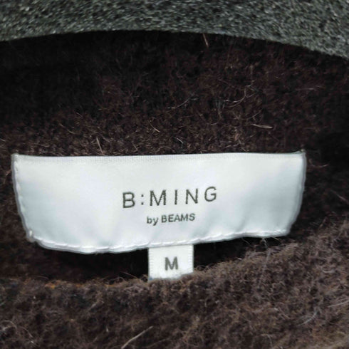 ビーミングバイビームス B:MING by BEAMS ダブルジャカード シャギー クルーネックニット メンズ import:M