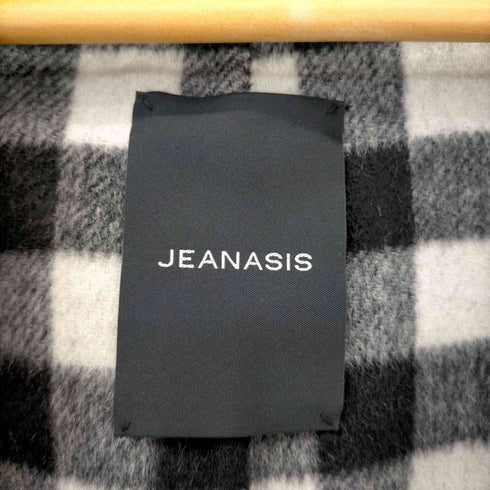 ジーナシス JEANASIS WビーバーRマキシコート チェック レディース FREE