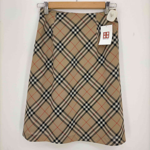 バーバリーロンドンブルーレーベル BURBERRY LONDON BLUE LABEL ノバチェック柄タイトスカート レディース 38