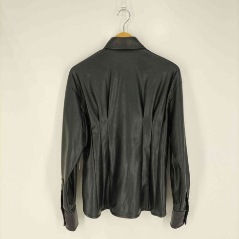 スロー バイ スライ THROW by SLY VEAGAN LEATHER TUCKED シャツ レディース FREE