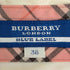 バーバリーロンドンブルーレーベル BURBERRY LONDON BLUE LABEL 袖口裏チェック ワンポイント 長袖シャツ レディース 38