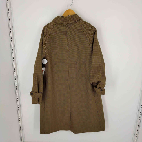 ジーユー GU バルマカーンコート 千鳥格子ステンカラーコート メンズ import:M
