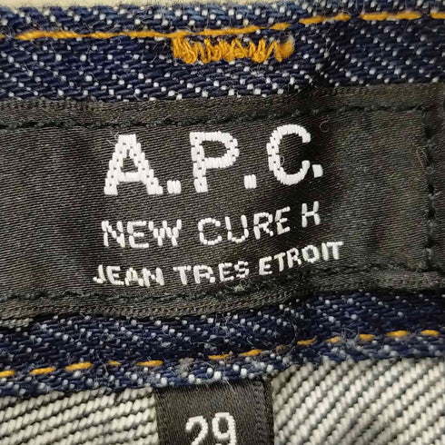 アーペーセー A.P.C. マカオ製 CURE H JEAN ETROITリジットデニムパンツ メンズ 29