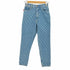 ORA JEANS ドット柄 ジッパーフライ テーパード デニム パンツ レディース