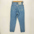 ORA JEANS ドット柄 ジッパーフライ テーパード デニム パンツ レディース