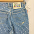 ORA JEANS ドット柄 ジッパーフライ テーパード デニム パンツ レディース