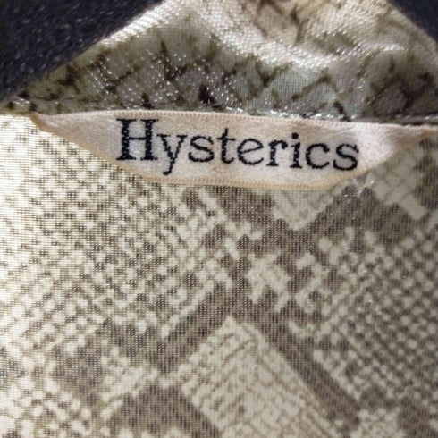 ヒステリックス HYSTERICS パイソン柄シースルーシャツ レディース FREE