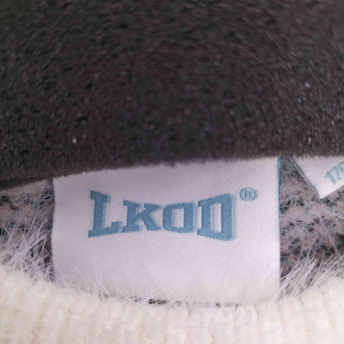 LKOD フラワーパターン ヘアリーニット レディース import:L