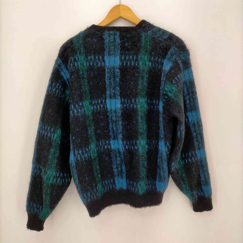 キャンパス CAMPUS 60S WOOL-MOHAIR ウールモヘア総柄カーディガン 毛足長め メンズ import:L