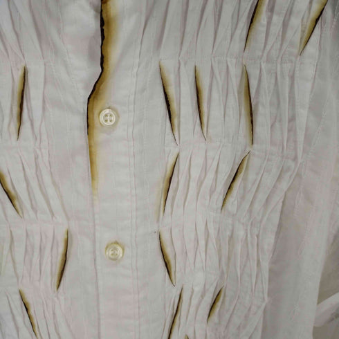 ミハラヤスヒロ MIHARA YASUHIRO バーン加工L/Sシャツ メンズ JPN:M