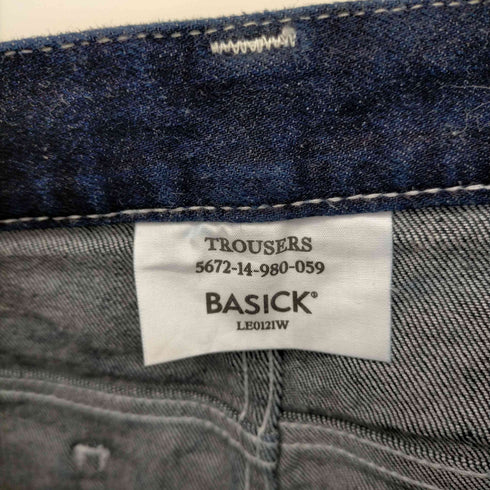 BASICKS TROUSERS Heart Pocket Denimブーツカットデニム メンズ JPN:S