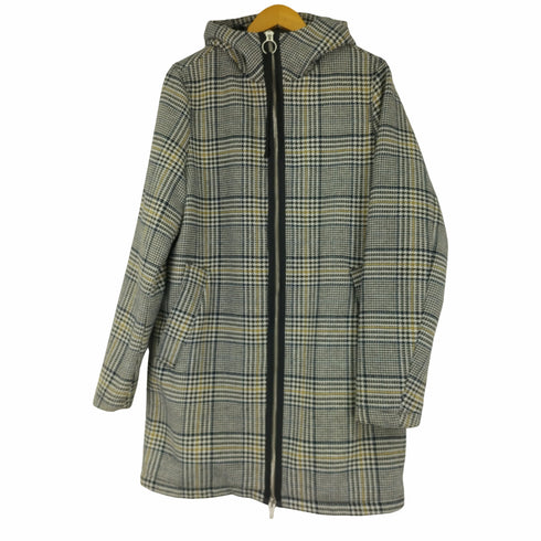 izzue ダブルジップ 千鳥格子 フーディハーフコート IDEAL ZIPPER メンズ JPN:4