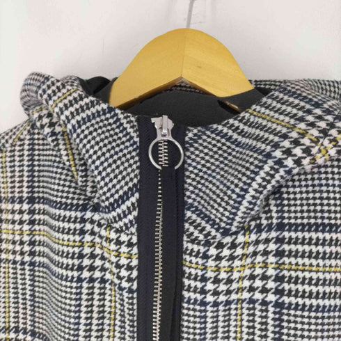 izzue ダブルジップ 千鳥格子 フーディハーフコート IDEAL ZIPPER メンズ JPN:4