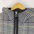 izzue ダブルジップ 千鳥格子 フーディハーフコート IDEAL ZIPPER メンズ JPN:4