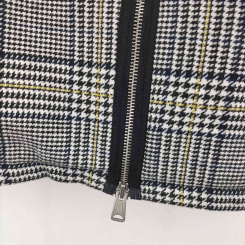izzue ダブルジップ 千鳥格子 フーディハーフコート IDEAL ZIPPER メンズ JPN:4