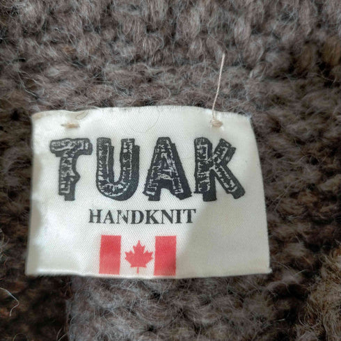 カナダ製 TUAK ノルディック柄 カウチンセーター メンズ