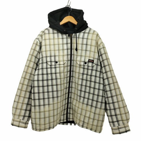 シュプリーム Supreme 23AW Plaid Hooded Zip Up Shirt / プレイドフードジップアップシャツ メンズ import:M