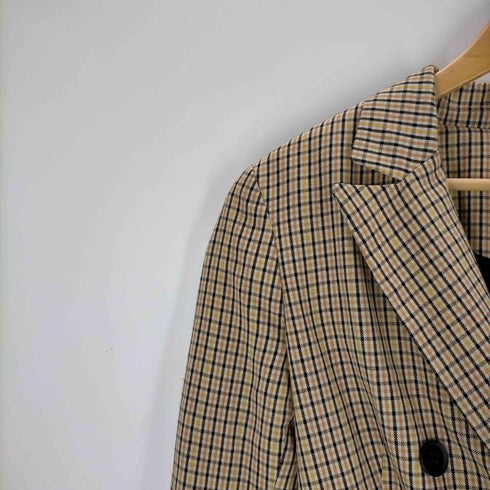 ベルシュカ BERSHKA チェック柄 ダブルジャケット レディース JPN:S