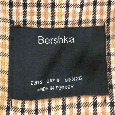 ベルシュカ BERSHKA チェック柄 ダブルジャケット レディース JPN:S