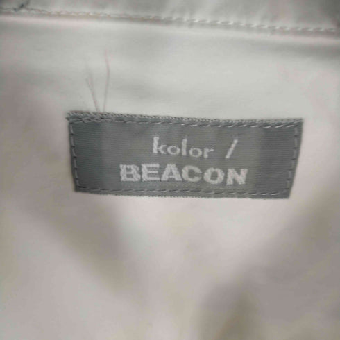 カラー ビーコン kolor BEACON リブニットS/Sオープンカラーシャツ メンズ