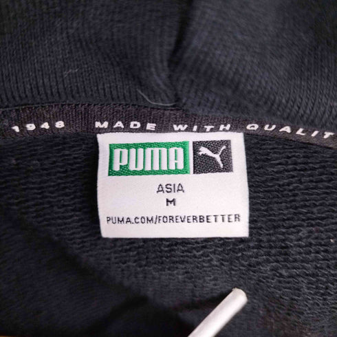 プーマ PUMA フロントロゴ サイドライン スウェットパーカーワンピース レディース JPN:M