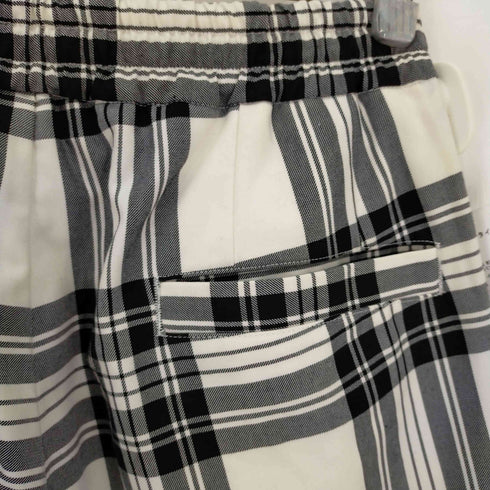 モンキータイム MONKEY TIME TW WHITE TARTAN WIDE 1P EASY PANTS/イージーパンツ メンズ JPN:S