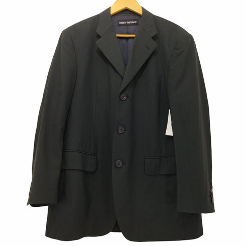 イッセイミヤケ ISSEY MIYAKE 05SS 3Bシングルテーラードジャケット 総裏 メンズ JPN:2