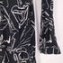ザラ ZARA 総柄 ハーフボタン シャツワンピース レディース import:S