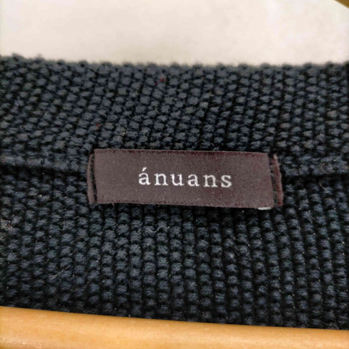 アニュアンス anuans 23AW ウエストシェイプペプラムニットジャケット レディース FREE