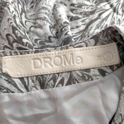ドローム DROMe クジャク柄 フレアワンピース レディース import:XS