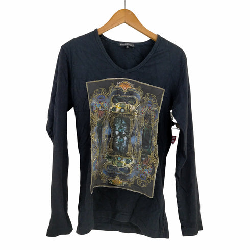 ゴーサンゴーイチプールオム 5351 POUR LES HOMMES ラインストーン プリントTシャツ メンズ JPN:2