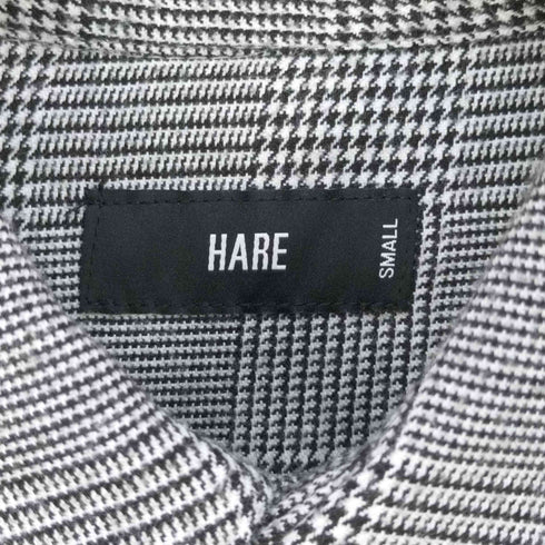ハレ HARE 千鳥格子 チェックシャツ メンズ JPN:S