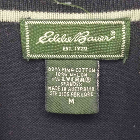 エディーバウアー Eddie Bauer 長袖ニットポロ メンズ import:M