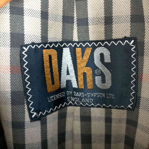 ダックス DAKS ベルギー製 裏地チェック トレンチコート レディース