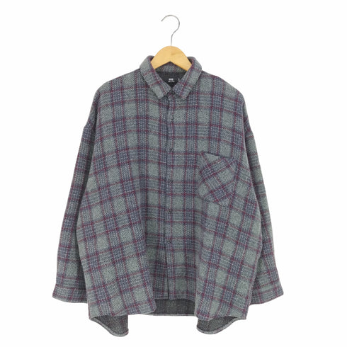 ハレ HARE チェック柄BIGブークレシャツ メンズ JPN:M
