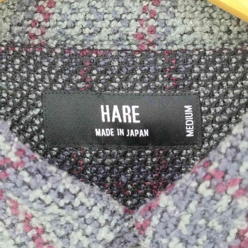 ハレ HARE チェック柄BIGブークレシャツ メンズ JPN:M